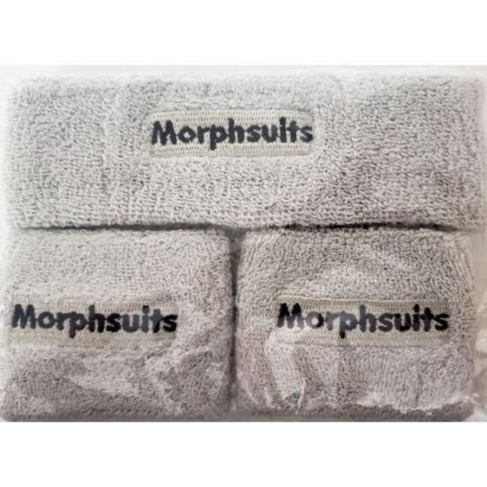 Gray Grey Morphsuits Sweat Bands - One Size Fits All